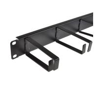 kenable 1U Data Cabinet 19 Inch Cable Management Bar With 5 Large Rings 10cm