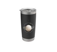 Ringed Planet Celestial Space Illustration Stainless Steel Insulated Tumbler