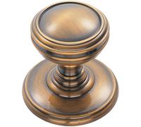 Ringed Tiered Cupboard Door Knob 25mm Diameter Bronze Cabinet Handle