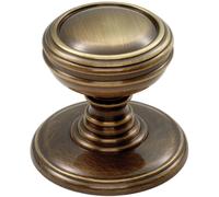 Ringed Tiered Cupboard Door Knob 30mm Diameter Bronze Cabinet Handle