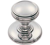 Ringed Tiered Cupboard Door Knob 30mm Diameter Polished Chrome Cabinet Handle