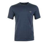 Fred Perry Mens Regular Fit Ringer T-Shirt - Colour: 738 Dark Airforce - Size: Large