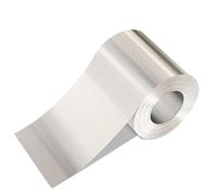 RINGGLO 99.9% High Purity Sterling Silver Sheet 0.05x50x50mm,easy to bend, for Accessories Making Earrings Rings Pendant Art,0.1x50x50mm