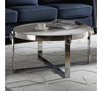 ringgold marble coffee table with stainless steel frame