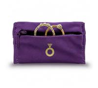 RingHero Wristband Ring Holder: Secure Wedding & Engagement Ring Pouch for Gym, Travel & Work | Prevent Loss & Damage | Hidden Zippered Pocket for Valuables | 4-Way Stretch - Purple