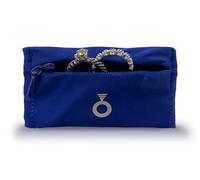 RingHero Wristband Ring Holder: Secure Wedding & Engagement Ring Pouch for Gym, Travel & Work | Prevent Loss & Damage | Hidden Zippered Pocket for Valuables | 4-Way Stretch - Navy Blue