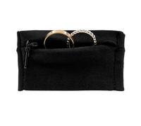RingHero Wristband Ring Holder: Secure Wedding & Engagement Ring Pouch for Gym, Travel & Work | Prevent Loss & Damage | Hidden Zippered Pocket for Valuables | 4-Way Stretch - Black