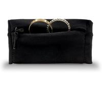 RingHero Wristband Ring Holder: Secure Wedding & Engagement Ring Pouch for Women's Gym, Travel & Work | Prevent Loss & Damage | Hidden Zippered Pocket for Valuables | 4-Way Stretch - Black