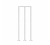Ringhiera per Scale in Metallo per Interni Balaustre E Corrimano per Soppalchi Hotel E Ville Ringhiere di Sicurezza per Scale per Bambini E Anziani Bianco Forma M H 85 Cm 33 5 Pollici