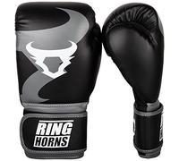 Ringhorns, Charger Boxing Gloves, Unisex Adult, 12 Oz, Black