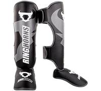 Ringhorns, Charger Shin Guards Insteps, Men's, M, Black