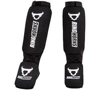 Ringhorns, Kontact Shin Guards, Men's, One Size, Black