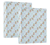 Ringing File Folder 3 Ringing 1.5 Inch Pack of 2 Cute Sea Otter Shell