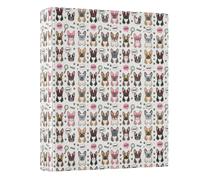 Ringing File Folder Three Ringing 1.5 in Pack of 1 French Dog Frenchie Dog