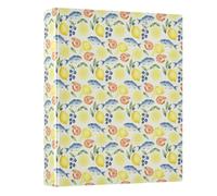 Ringing File Folder Three Ringing 1.5 in Pack of 1 Mediterranean Fish Lemon