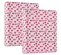 Ringing File Folder Three Ringing 1.5 in Pack of 2 Love Floral Scarlet