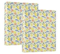 Ringing File Folder Three Ringing 1.5 in Pack of 2 Mediterranean Fish Lemon