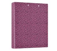 Ringing Folder Three Ringing 1.5 in Pack of 1 Blush Black Leopard