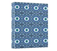 Ringing Folder Three Ringing 1.5 in Pack of 1 Evil Eye Light Blue