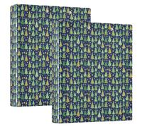 Ringing Folder Three Ringing 1.5 in Pack of 2 Magical Star Heart Pine Tree