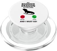 Ringing Telephone My Bearded Dragon Is Calling And I Must Go PopSockets PopGrip for MagSafe