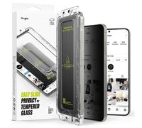 Ringke 2 Pack Easy Slide Privacy Glass Screen Protector for Galaxy S25+ Plus