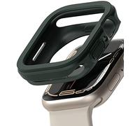 Ringke Air Sports for Apple Watch Series 9/8 / 7 45mm, 6/5 / 4 / SE 44mm Case [Flexible TPU] Slim Fit Lightweight Shockproof Protective Cover - Dark Green