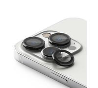 Ringke Camera Lens Frame Glass Compatible with iPhone 14 Pro Max, iPhone 14 Pro, Anti-Fingerprint Goating Adhesive Camera Lens Protector - Black