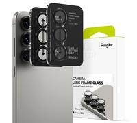Ringke Camera Lens Frame Glass Protector 2 Pack for Galaxy S25 Range - Black