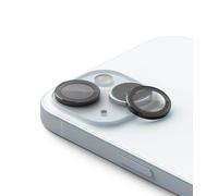 Ringke Camera Lens Frame Glass Protector Compatible with iPhone 15 / iPhone 15 Plus, Camera Lens Tempered Glass and Aluminum Frame - Black
