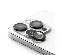 Ringke Camera Lens Frame Glass Protector Compatible with iPhone 15 Pro Max Camera Lens Tempered Glass and Aluminum Frame - Black