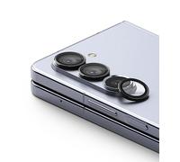 Ringke Camera Lens Frame Glass Protector Compatible with Samsung Galaxy Z Fold 5 (2023), Camera Lens Tempered Glass and Aluminum Frame - Black