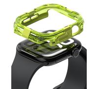 Ringke Fusion Bumper for Apple Watch Series 11/10 42mm Case [Double-Layer] Rugged Bumper Frame Protective Cover - Neon Green
