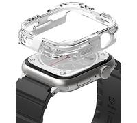 Ringke Fusion Bumper for Apple Watch Series 9/8 / 7 45mm, 6/5 / 4 / SE 44mm Case [Double-Layer] Rugged Bumper Frame Protective Cover - White