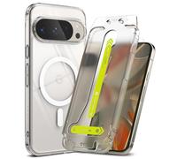 Ringke Fusion Case Compatible with Pixel 10 Pro XL [Magnetic Clear] + Easy Slide Tempered Glass Compatible with Pixel 10 Pro XL [2 Pack]