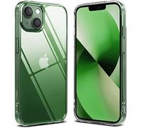 Ringke Fusion Compatible with iPhone 13 Mini Case, Hard Minimal Yellowing Clear Back Shockproof Soft TPU Bumper Phone Cover for 5.4-inch (2021) - Transparent