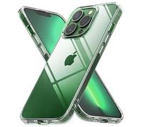 Ringke Fusion Compatible with iPhone 13 Pro Case, Hard Minimal Yellowing Clear Back Shockproof Soft TPU Bumper Phone Cover for 6.1-inch (2021) - Transparent