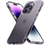 Ringke Fusion Matte Compatible with iPhone 14 Pro Case, Translucent Hard PC Back Shockproof TPU Bumper Protective Phone Cover for iPhone 6.1-Inch (2022) - Matte Clear
