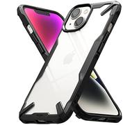 Ringke Fusion-X Case Compatible with iPhone 14 6.1-Inch, Clear Hard Back Heavy Duty Shockproof Advanced Protective TPU Bumper Phone Cover - Black