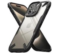 Ringke Fusion-X Case Compatible with iPhone 15 Pro 6.1-Inch, [Military-Grade Protection] Advanced Protection PC + TPU Bumper Phone Cover - Black