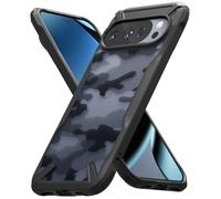 Ringke Fusion-X Compatible with Google Pixel 10 Pro / 10 Case [Heavy Duty Protection] Scratch Resistant Protective Cover with Shockproof X-Design Bumper - Camo Black