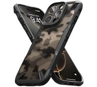 Ringke Fusion-X Compatible with iPhone 16 Pro Case, [Heavy Duty Protection] Camouflage Design Rugged Bumper Shockproof Anti-Scratch Advanced Protection Bumper Phone Cover - Camo Black