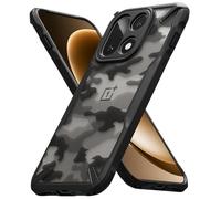 Ringke Fusion-X for OnePlus 15 Case [Heavy Duty X-Frame] Scratch Resistant Shockproof Protective Bumper Cover with Non-Slip Side Grip - Camo Black