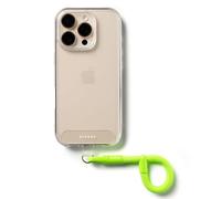 Ringke Holder Link Flow Finger Ring Strap with Patch, Adjustable Anti-Drop Cell Phone Lanyard Charm for Universal Smartphone Cases, Keychain, Cameras, etc. - Neon Green