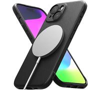 Ringke Onyx for iPhone 15 Case [Compatible with MagSafe] [Anti-Fingerprint Texture] Slim Lightweight Cover with Full Coverage Camera Plustection & Non-Slip Side Grip - Magnetic Black