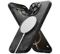 Ringke Onyx for iPhone 16 Pro Max Case [Compatible with MagSafe] [Anti-Fingerprint Texture] Slim Lightweight Cover with Full Coverage Camera Protection & Non-Slip Side Grip - Magnetic Camo Black