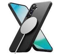 Ringke Onyx for Samsung Galaxy S25 Plus Case [Compatible with MagSafe] [Anti-Fingerprint Texture] Slim Lightweight Shockproof Cover with Non-Slip Side Grip - Magnetic Black