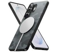 Ringke Onyx for Samsung Galaxy S26 Ultra Case [Compatible with MagSafe] [Anti-Fingerprint Texture] Slim Lightweight Shockproof Cover with Non-Slip Side Grip - Magnetic Camo Black