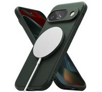 Ringke Onyx Magnetic [Compatible with MagSafe] for Google Pixel 9 Case, Firm Grip Non-Slip Sleek Anti-Fingerprint Rugged TPU Shockproof Phone Cover for Magnetic Charging/Accessory - Dark Green