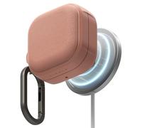 Ringke Onyx Magnetic for Samsung Galaxy Buds 4 Pro / 4 Case with Carabiner [Compatible with MagSafe] Non-Slip Anti-Fingerprint Texture, Shockproof Protective Cover - Constant Coral